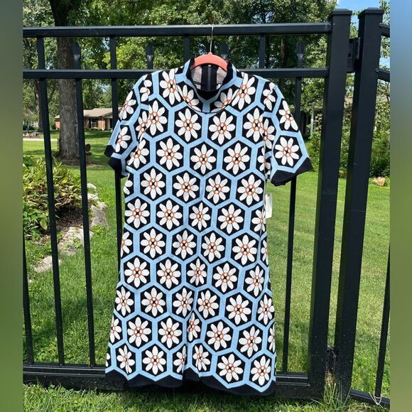 Anthropologie The Nina Short-Sleeve Mock-Neck Mod Mini Dress NWT - Picture 12 of 12